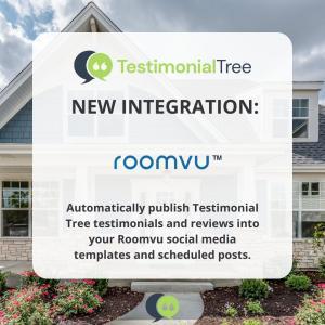 Testimonial Tree Integrates with Roomvu AI Marketing Platform